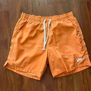 Nike Woven Flow Shorts "Orange Trance," Size M
